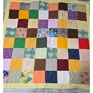 Vintage Handmade Patchwork Quilt 3' X 3' (36" X 36")
